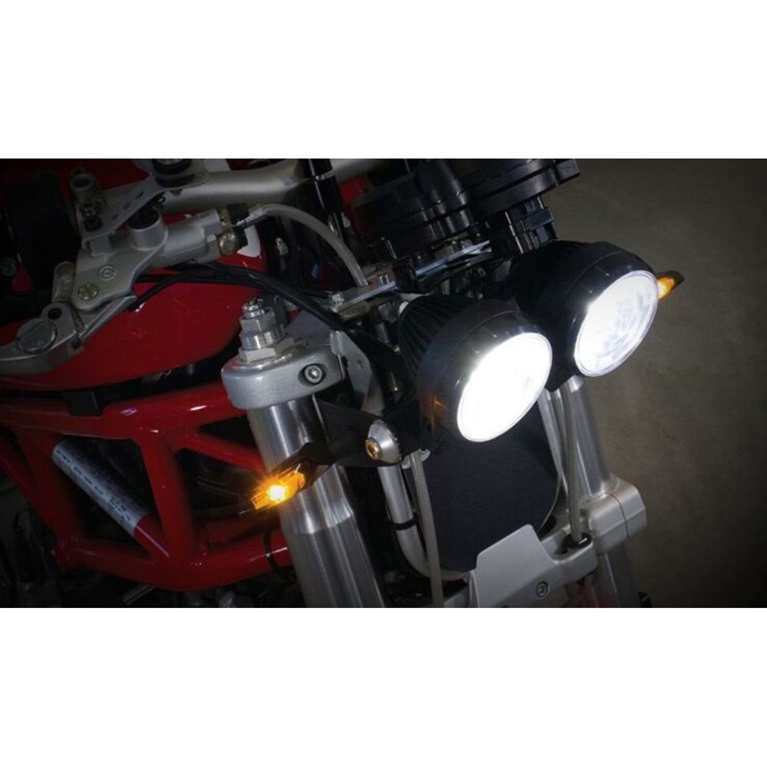 KOSO, Hawkeye 79mm LED headlamp. High beam, Black