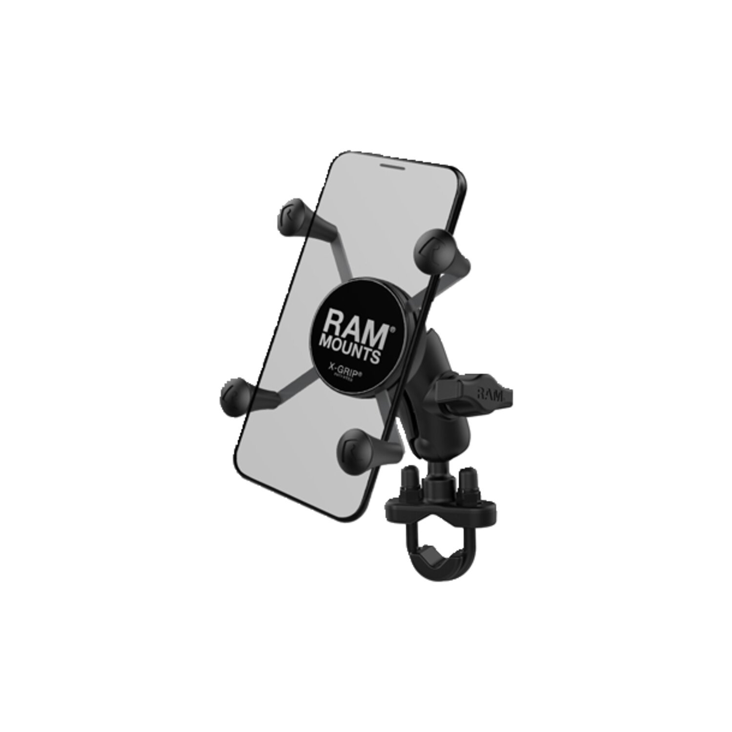 RAM Mounts, X-Grip Phone mount w/U-Bolt base. Small phones