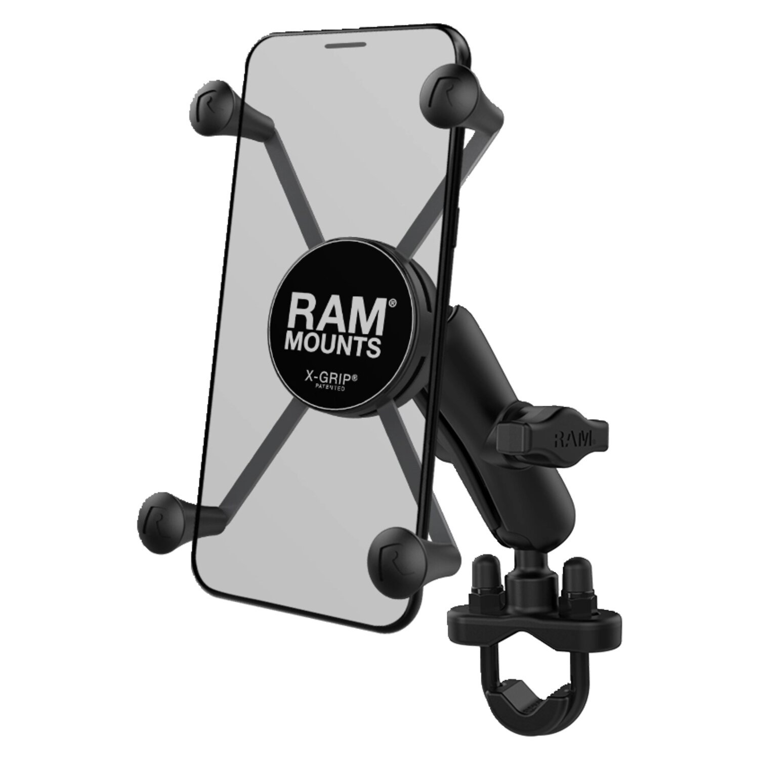 RAM Mounts, X-Grip Phone mount w/U-Bolt base. Large phones