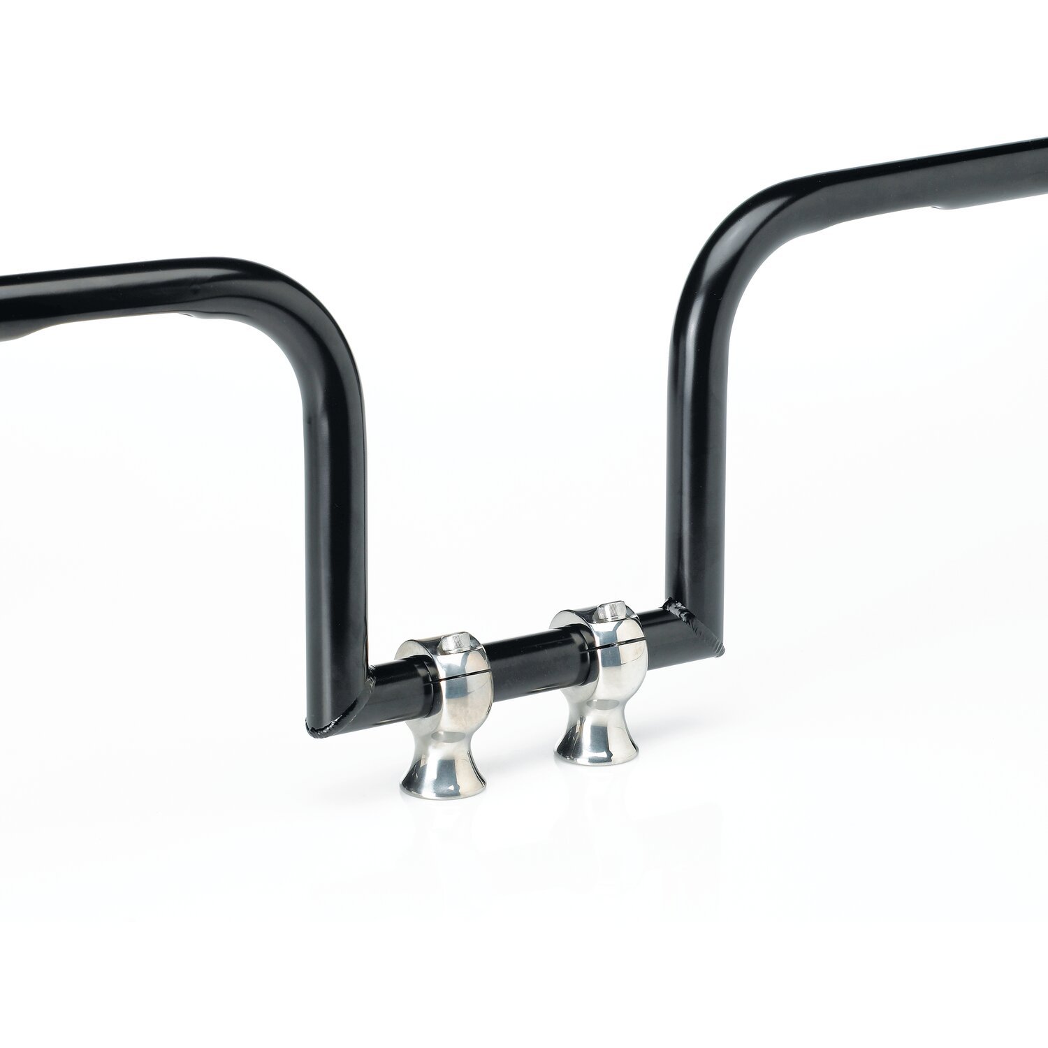 Biltwell Slimline 1-3/4" risers 1" handlebars, Silver, Polished