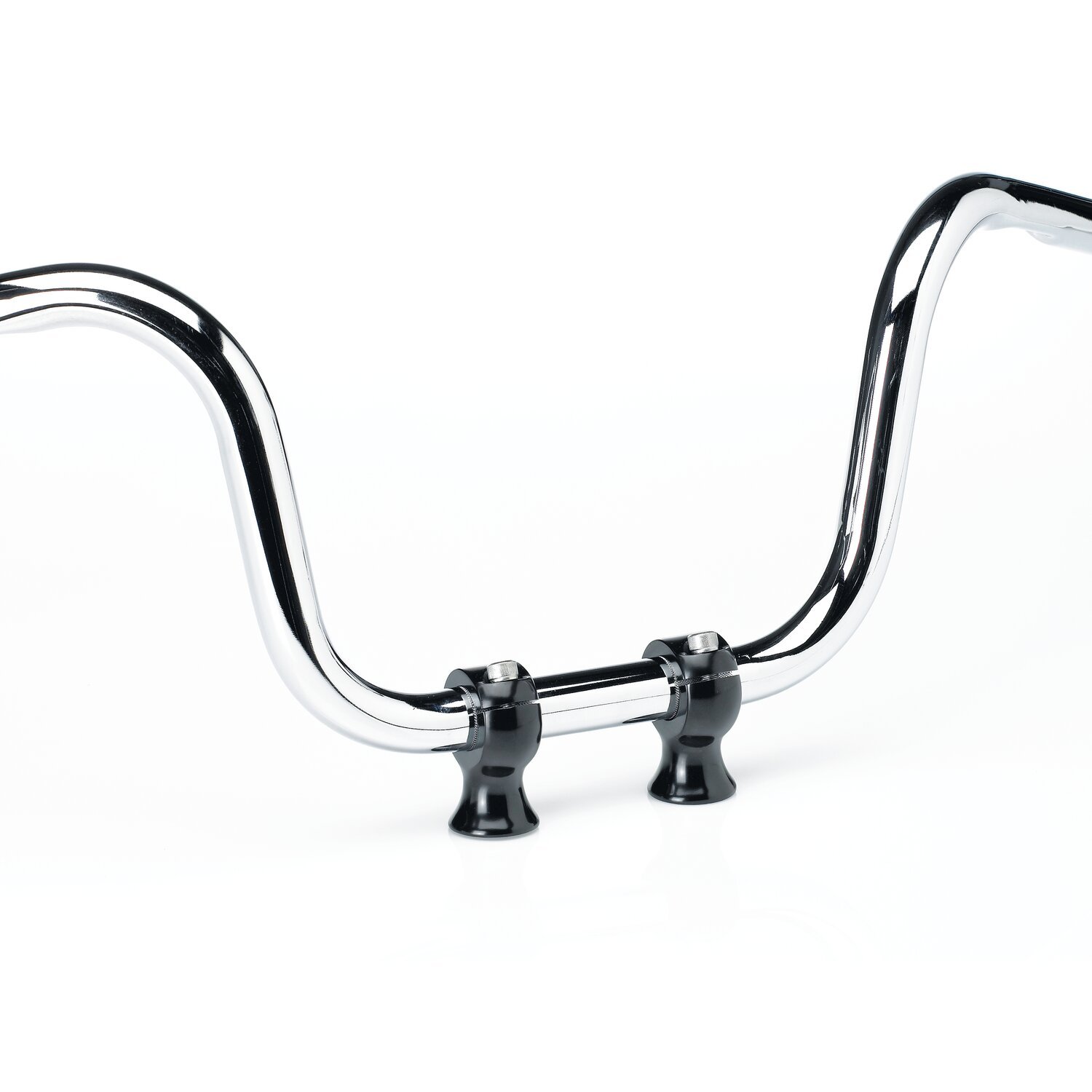 Biltwell Slimline 1-3/4" risers 1" handlebars, Black, Gloss