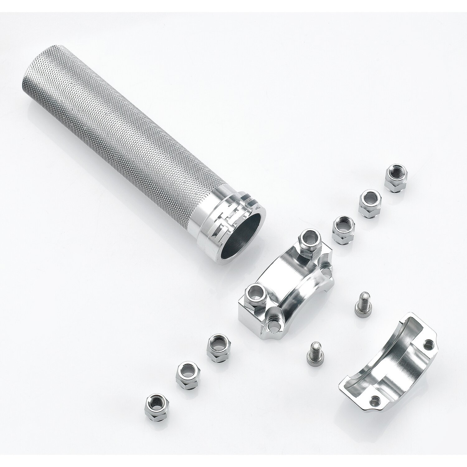 Biltwell, Whiskey throttle assembly, Silver, Polished