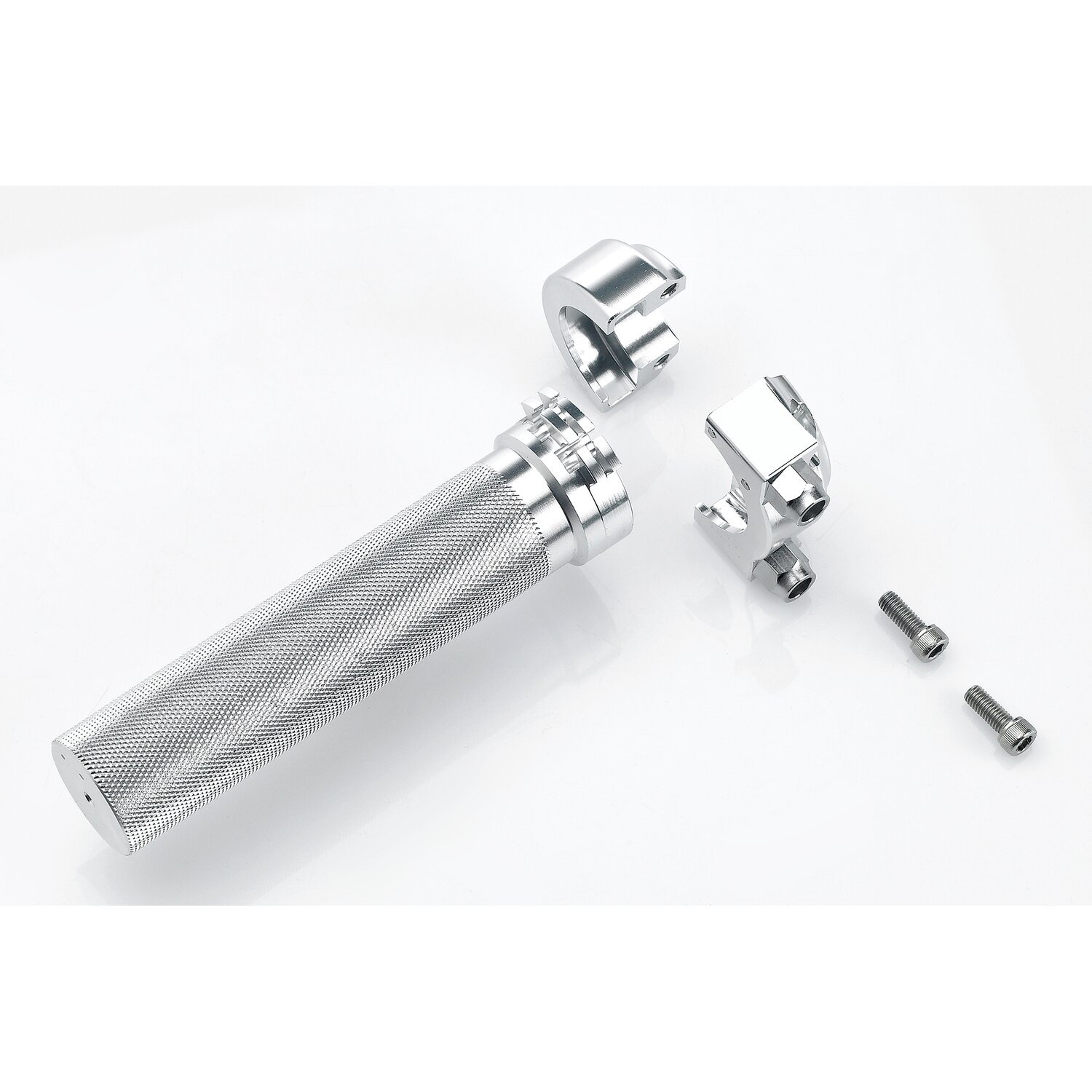 Biltwell, Whiskey throttle assembly, Silver, Polished
