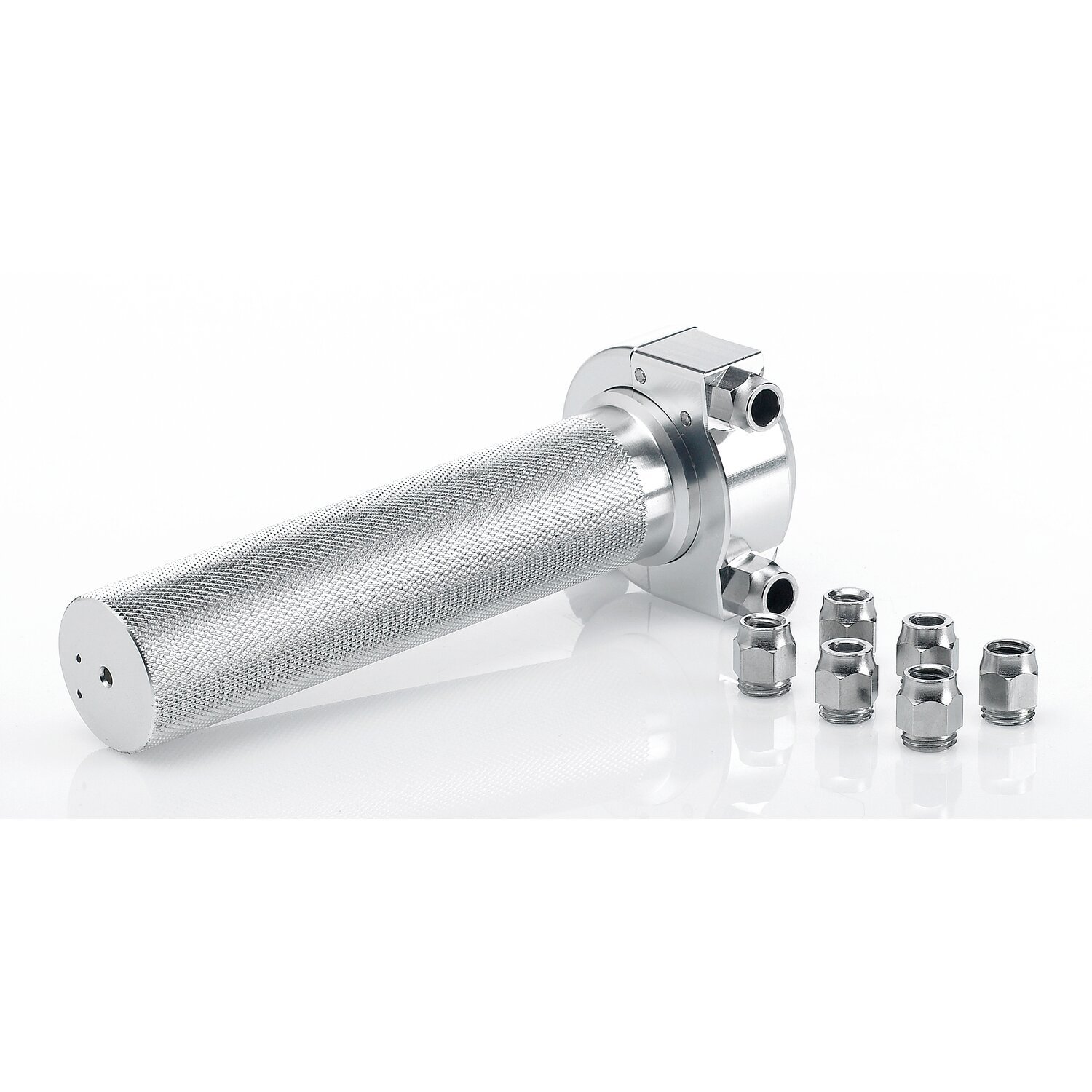 Biltwell, Whiskey throttle assembly, Silver, Polished