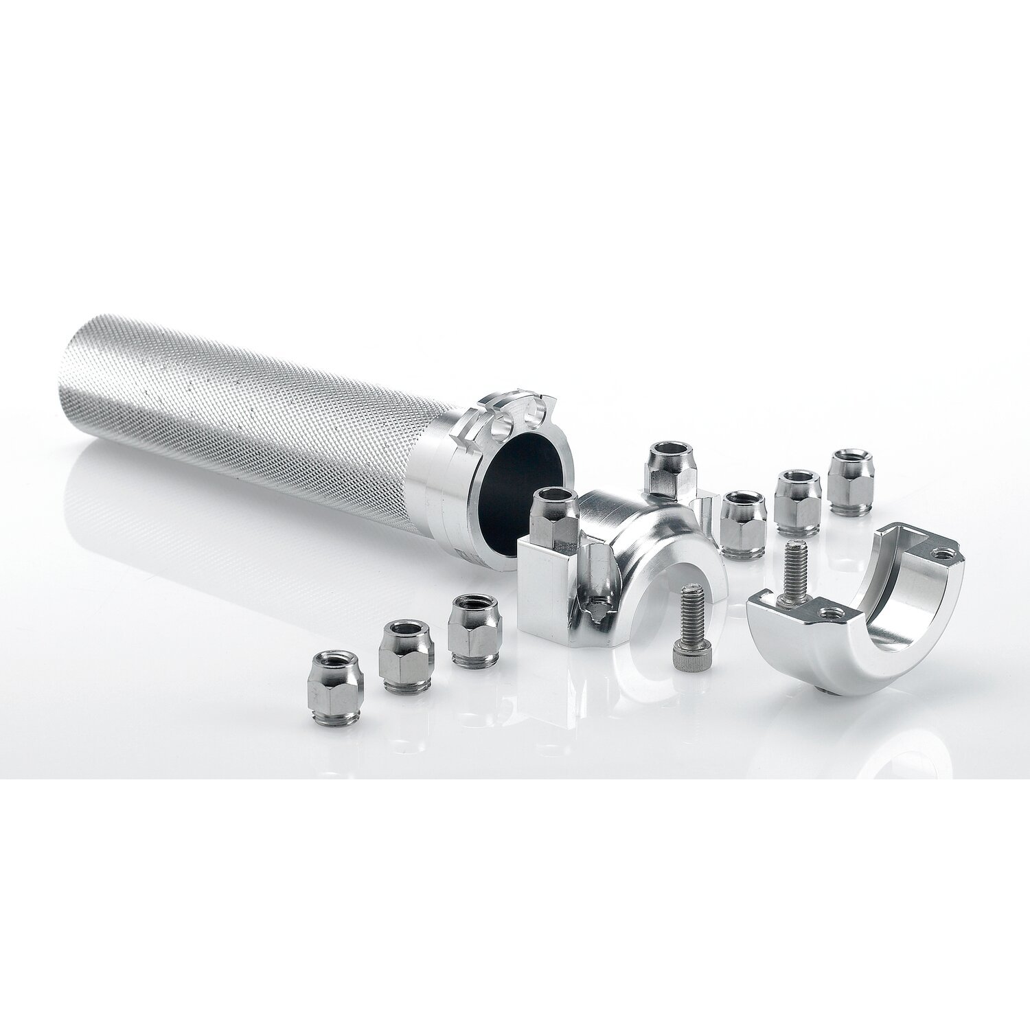 Biltwell, Whiskey throttle assembly, Silver, Polished