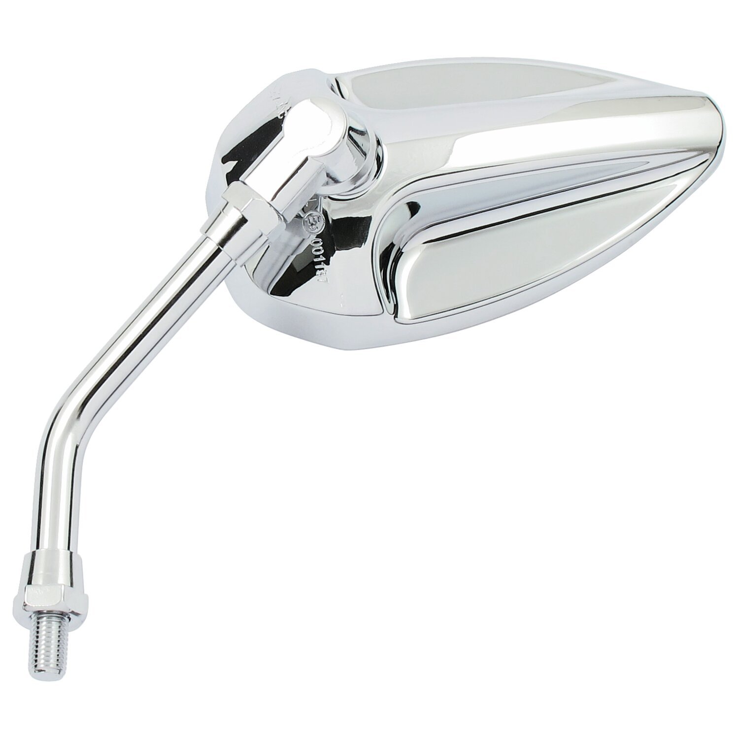 Jack mirror. Chromed ABS head, Unpainted