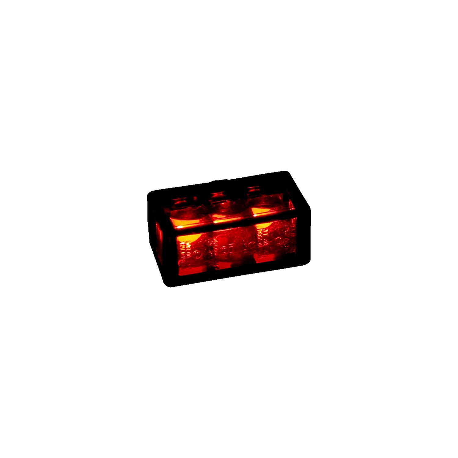 Cube-V mini LED taillight. vertical. Smoke lens, Gray