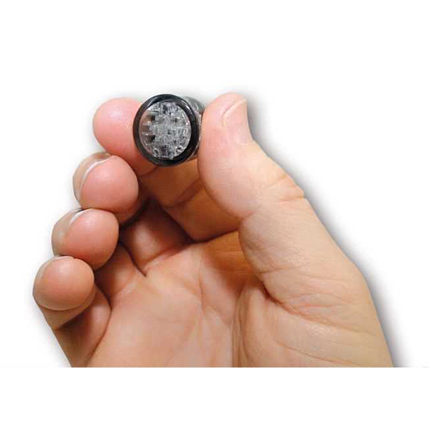 Pin, LED turn signals. Smoke ECE appr. lens, Gray