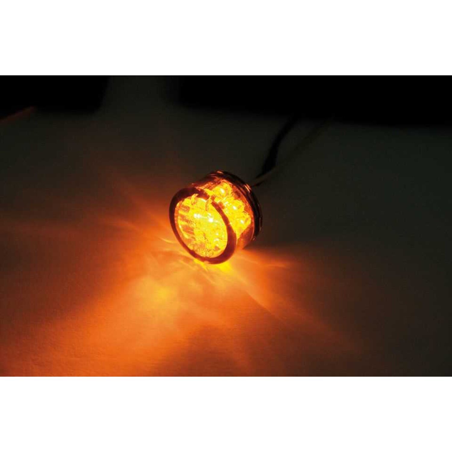 Pin, LED turn signals. Smoke ECE appr. lens, Gray