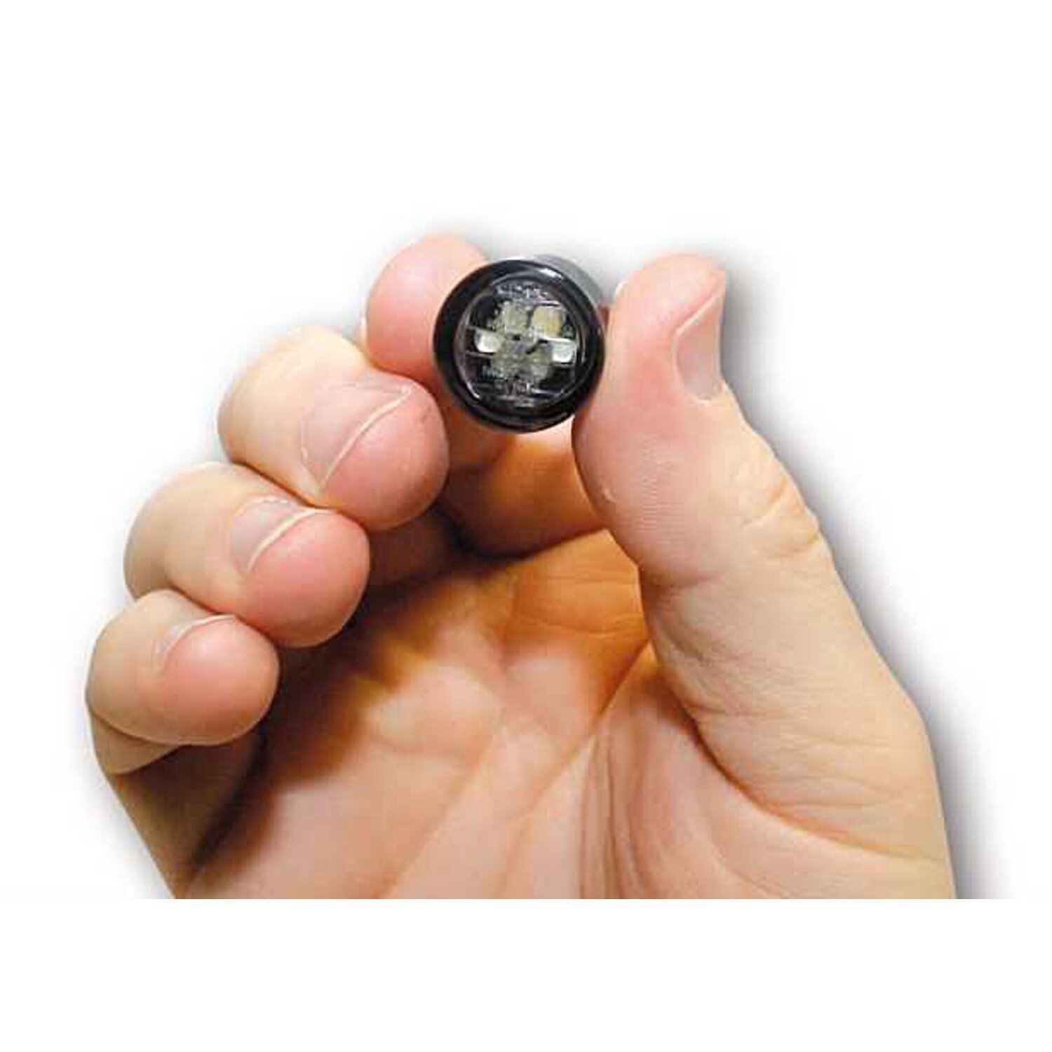 Micro pin, LED turn signals. Smoke ECE appr. lens, Gray
