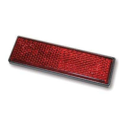 - With 2 x M4 threaded mounting bolt  
- ECE approved 
A reflector helps your bike to be seen in the dark and therefore qualifies as a great low-cost safety item.  
Note: Dimensions are approximately. 