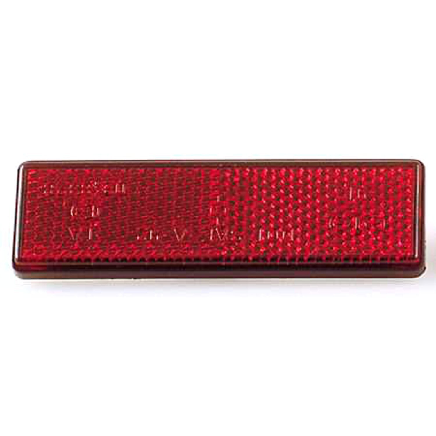 Universal B-Seen reflector. Rectangular. 90x25mm, Red