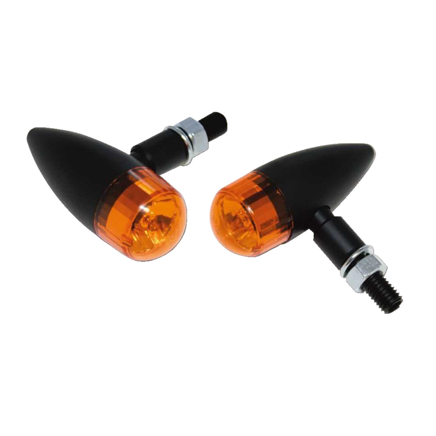 Midi bullet turn signal set, Black