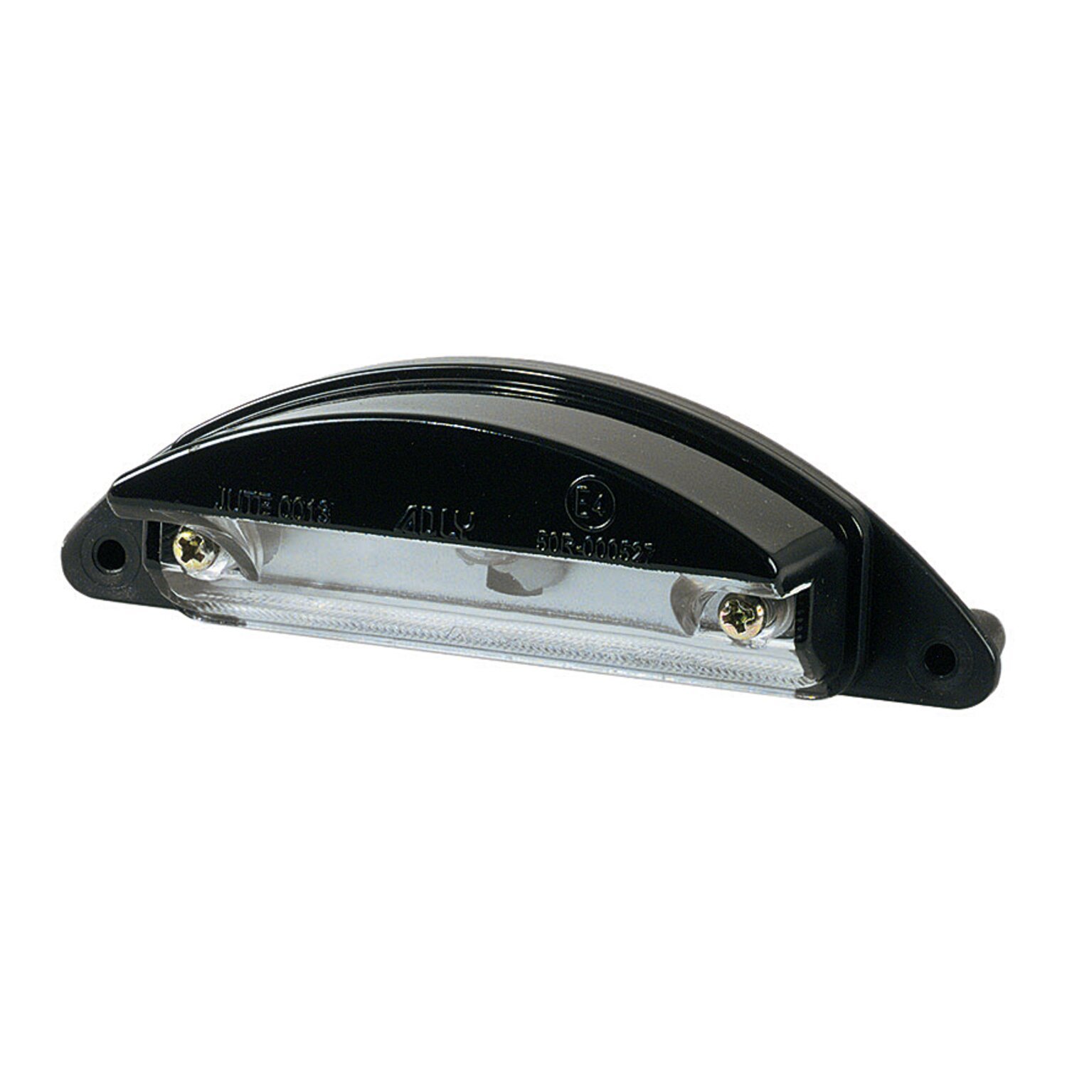 License plate light ransom, black. ECE appr, storm grey black tracker