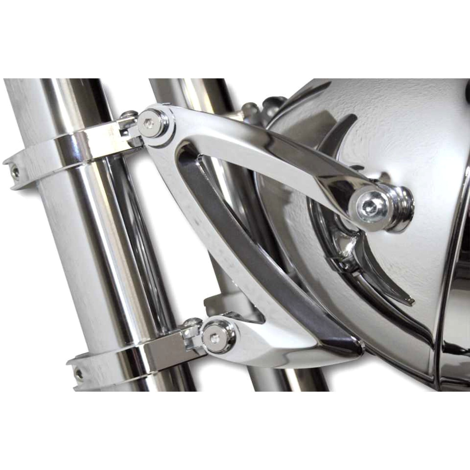Headlamp bracket Z-style. Chrome. 50, 52, 54mm