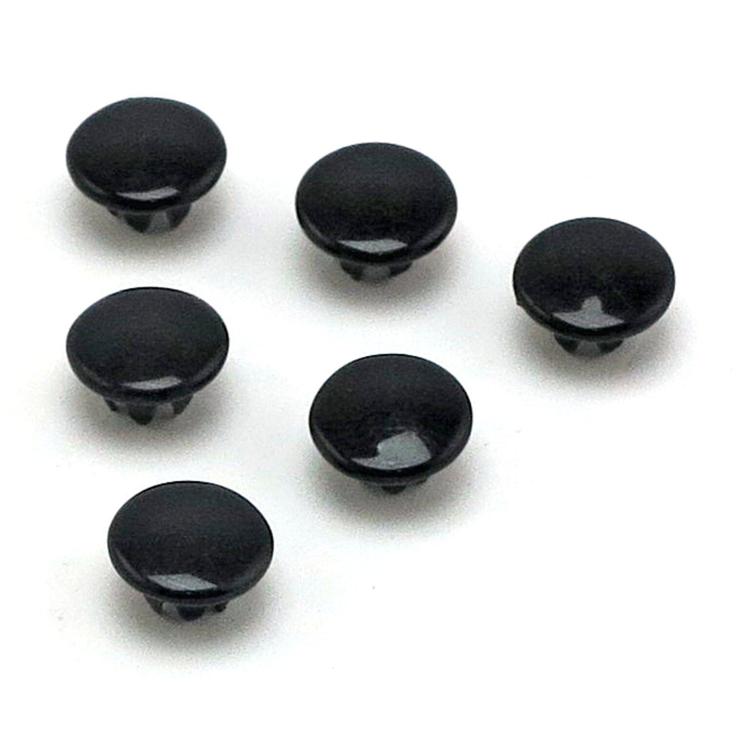 GW push-in plugs 3/16, Black, Gloss