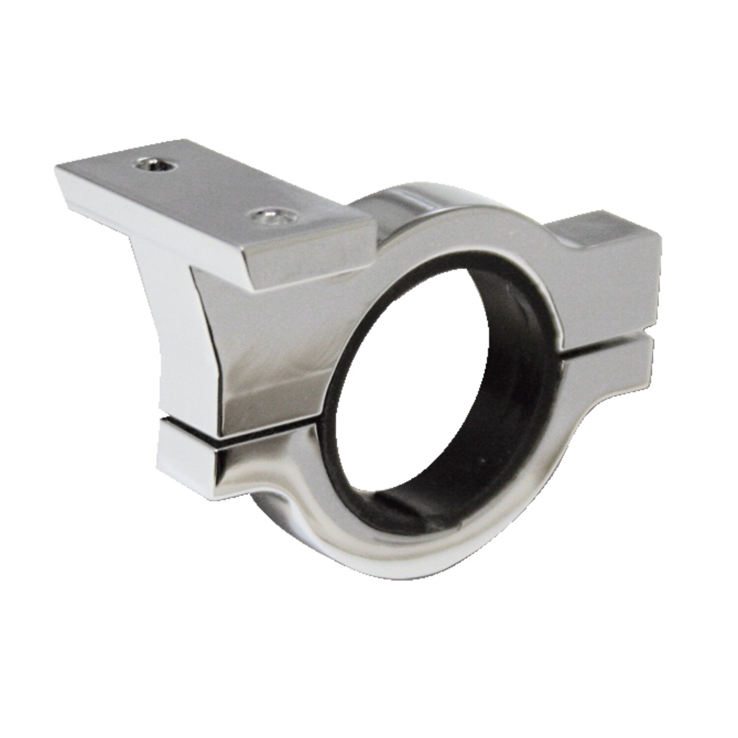 Handlebar bracket for Mitchell indicator light unit, Silver, Chrome