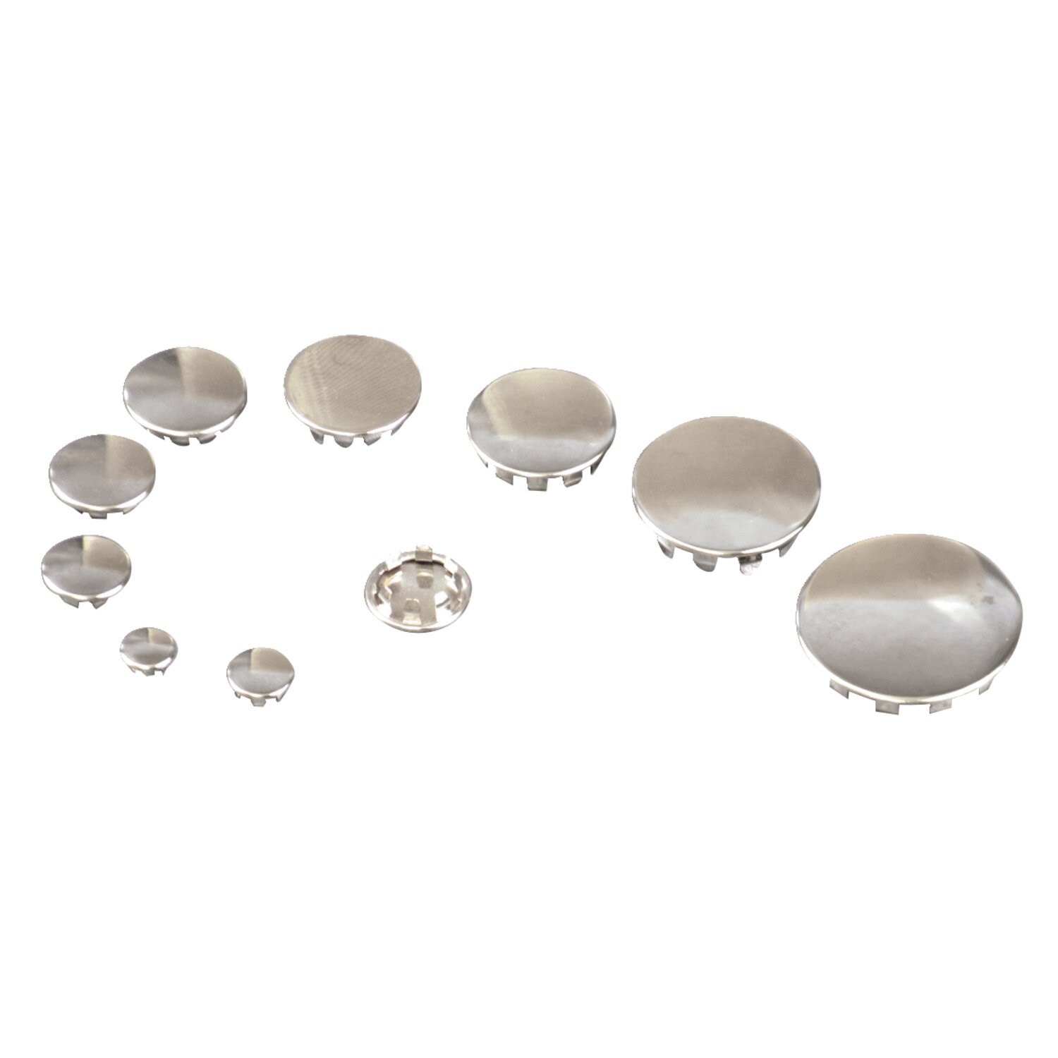 GW push-in plugs 7/8, Silver, Chrome