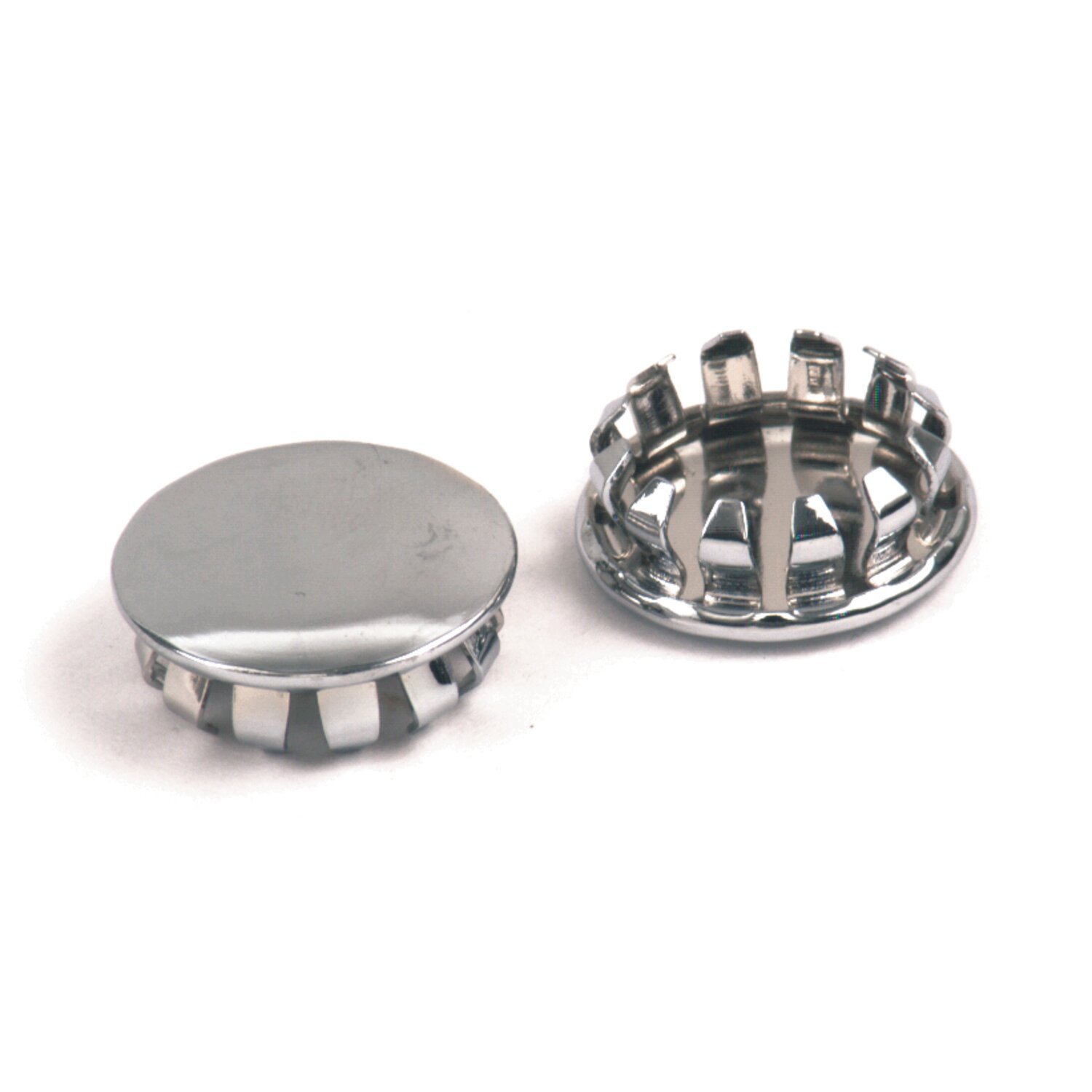 GW push-in plugs 3/4, Silver, Chrome
