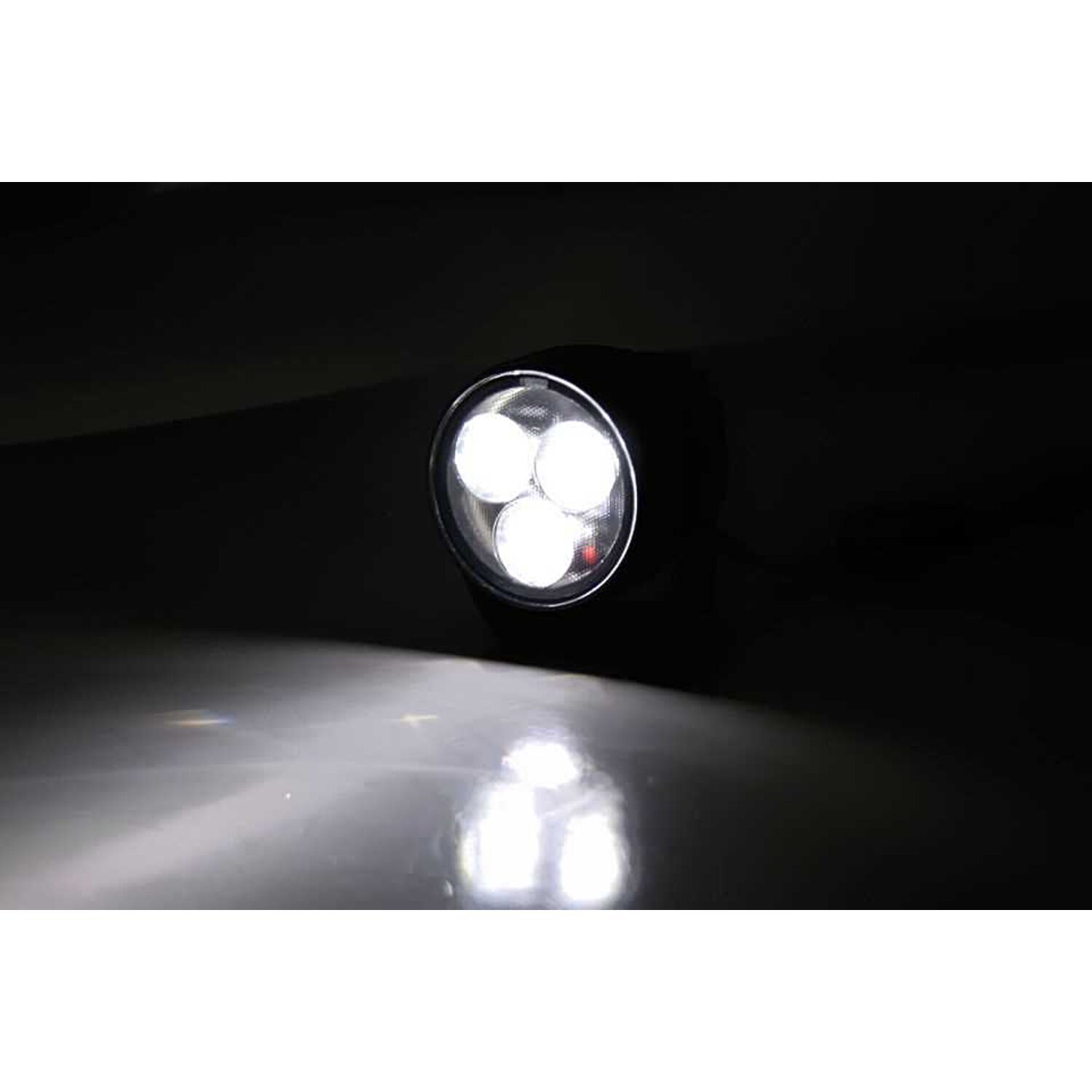 Satellite LED high beam 2" spotlamp, Black, Matte