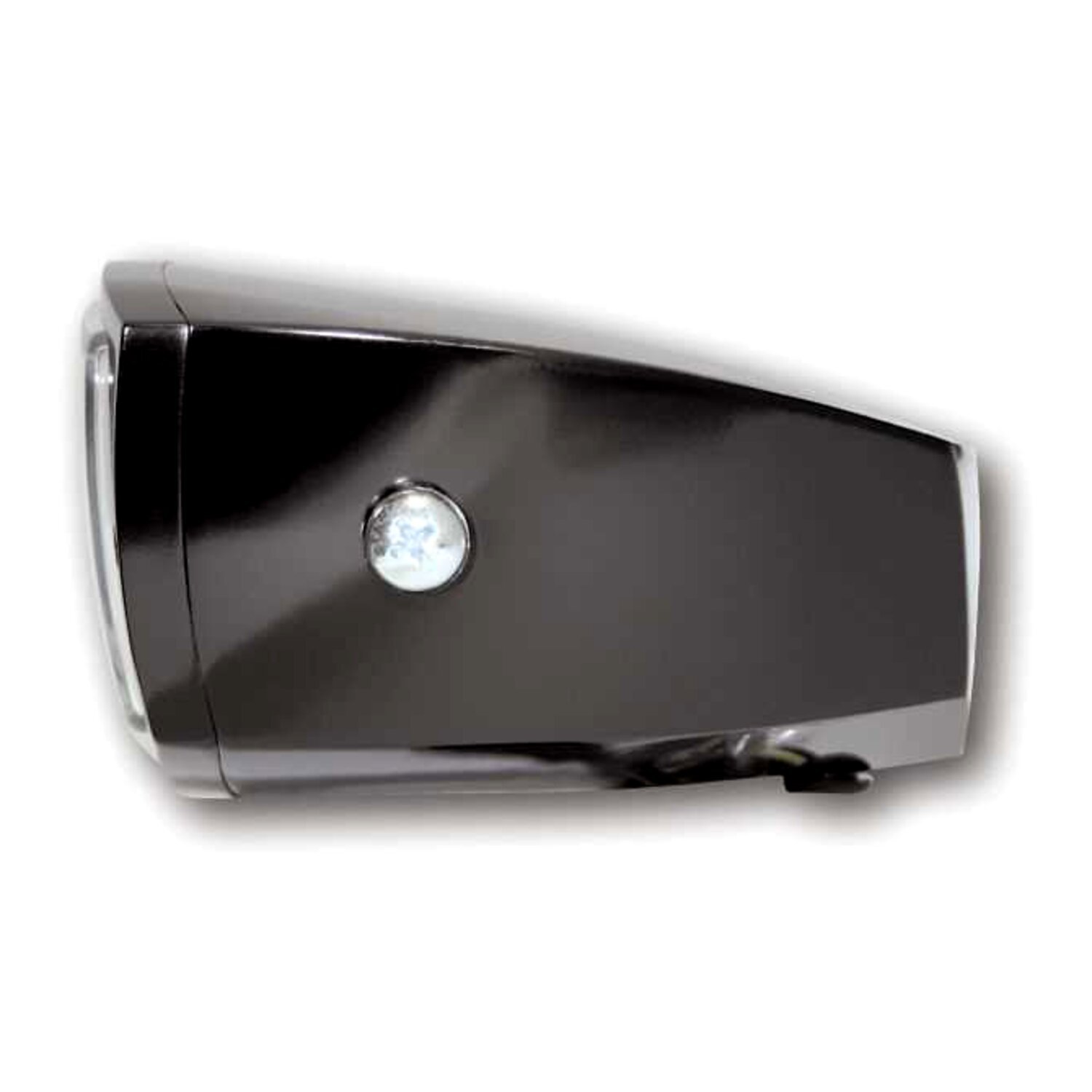 Oregon H4 headlamp. side mount, Black