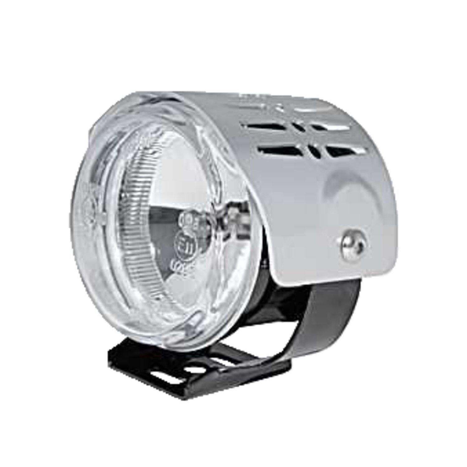 Haswell, 2.75" spotlamp. Fog lamp. Black, silver cover
