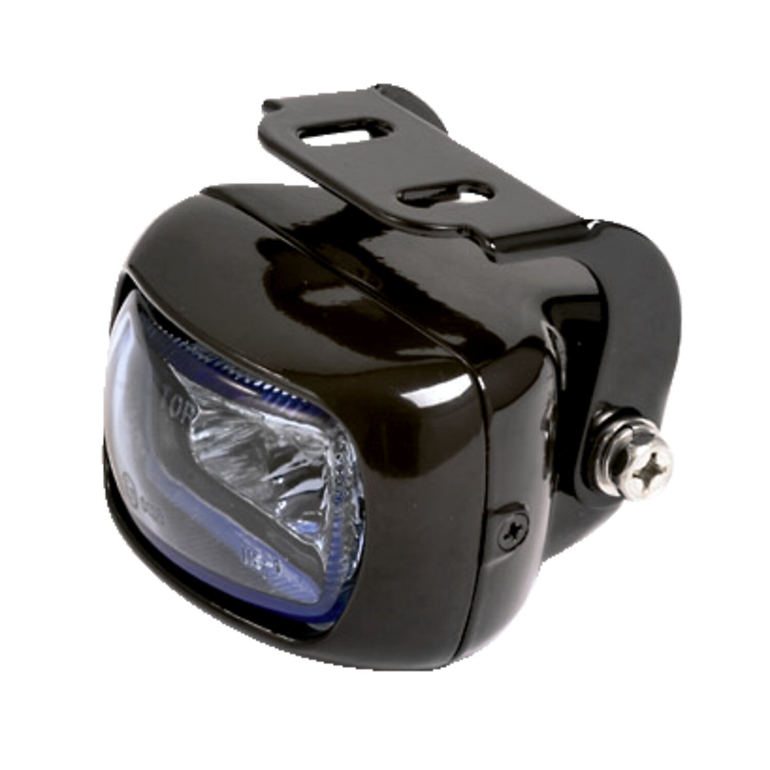 Utica, H3 foglamp. Clear blue tinted lens, Black