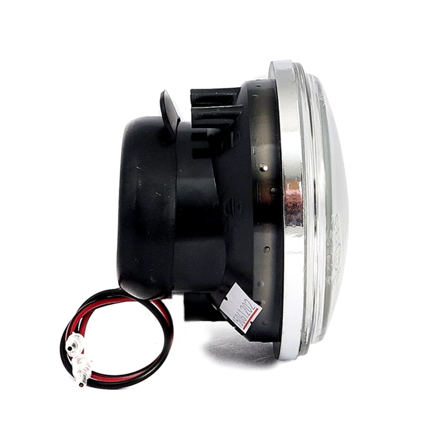 3-1/2" H4 headlamp unit. Clear lens, White