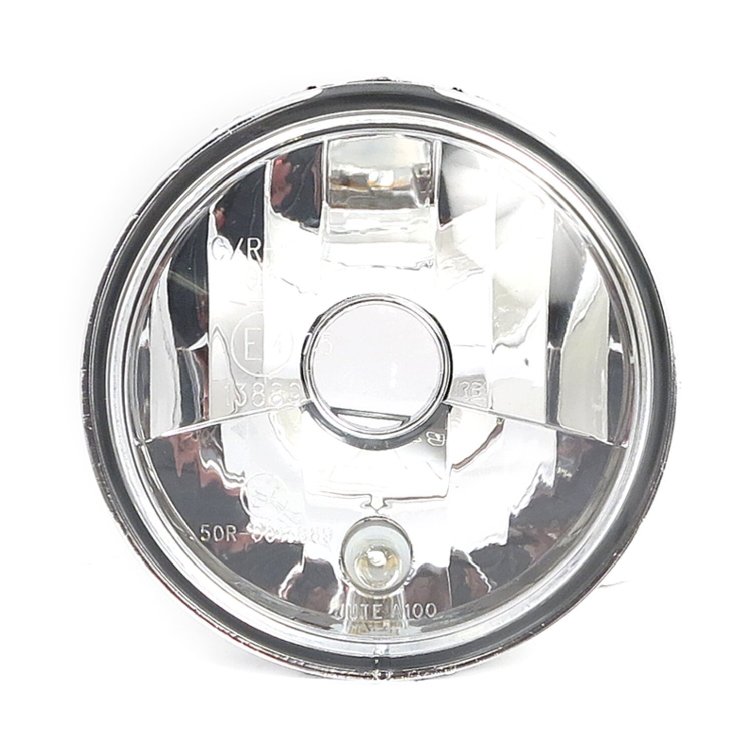 120mm HS1 12V 35/35W headlamp unit. Clear lens, White