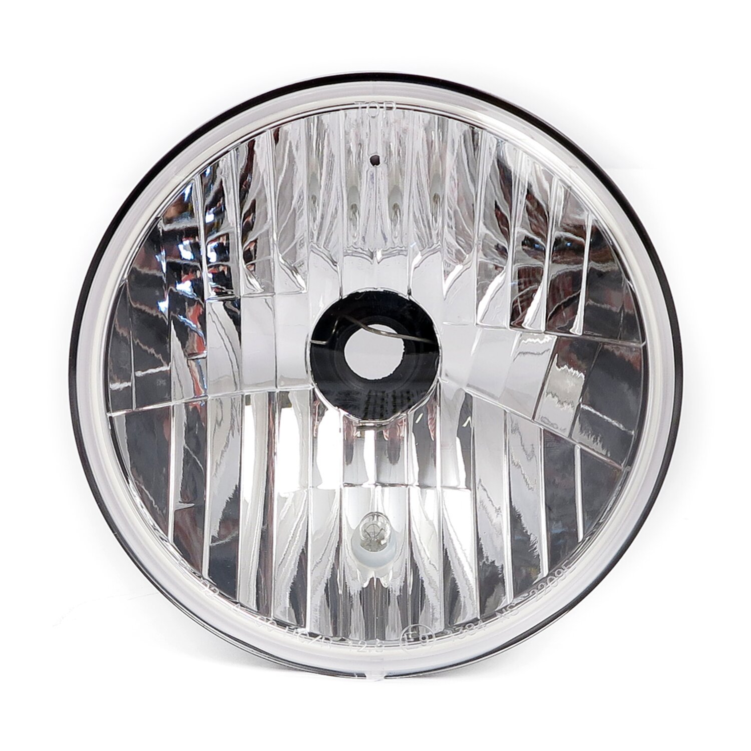 7" H4 headlamp unit. Clear lens, White