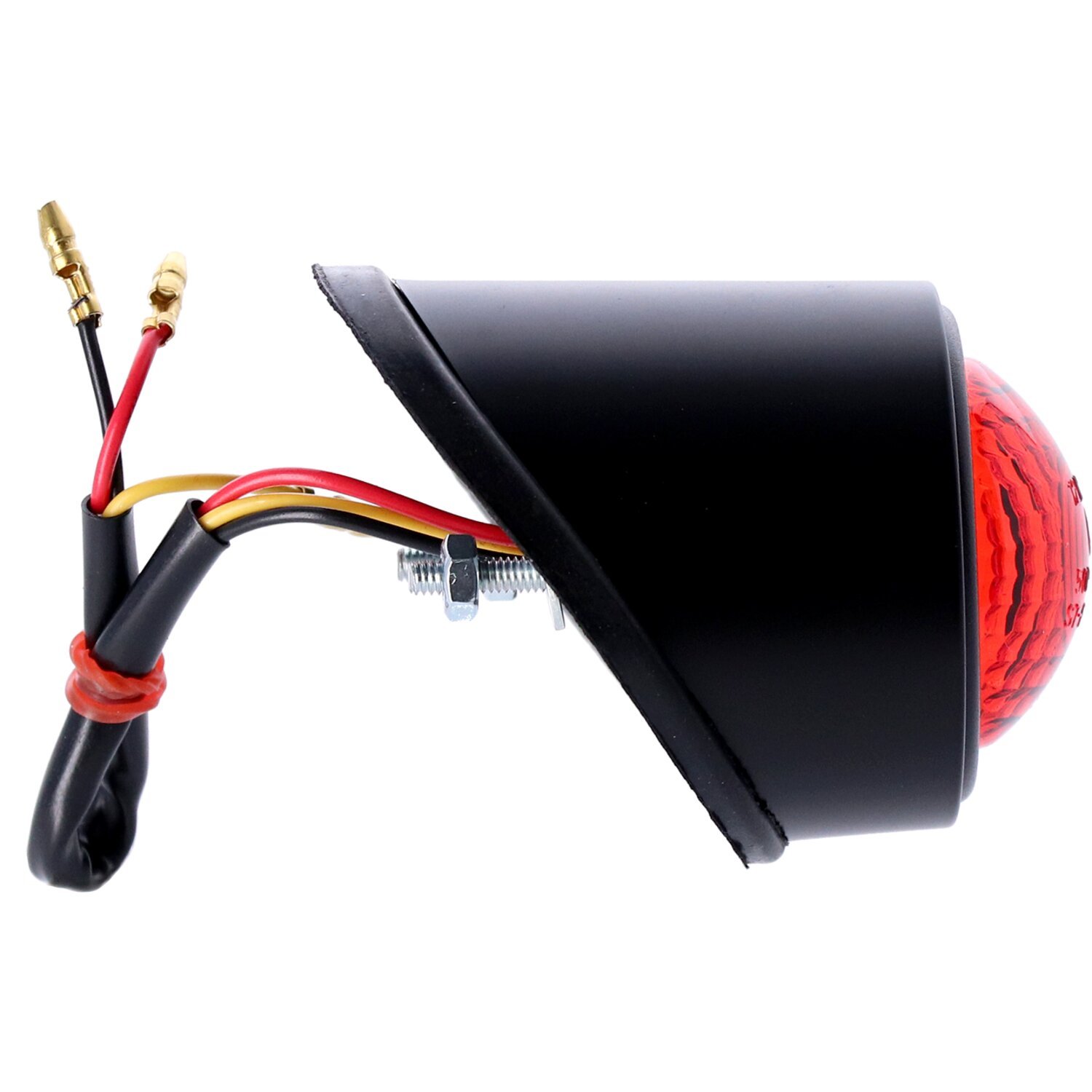 Old school LED taillight, type 1. Black. Red lens