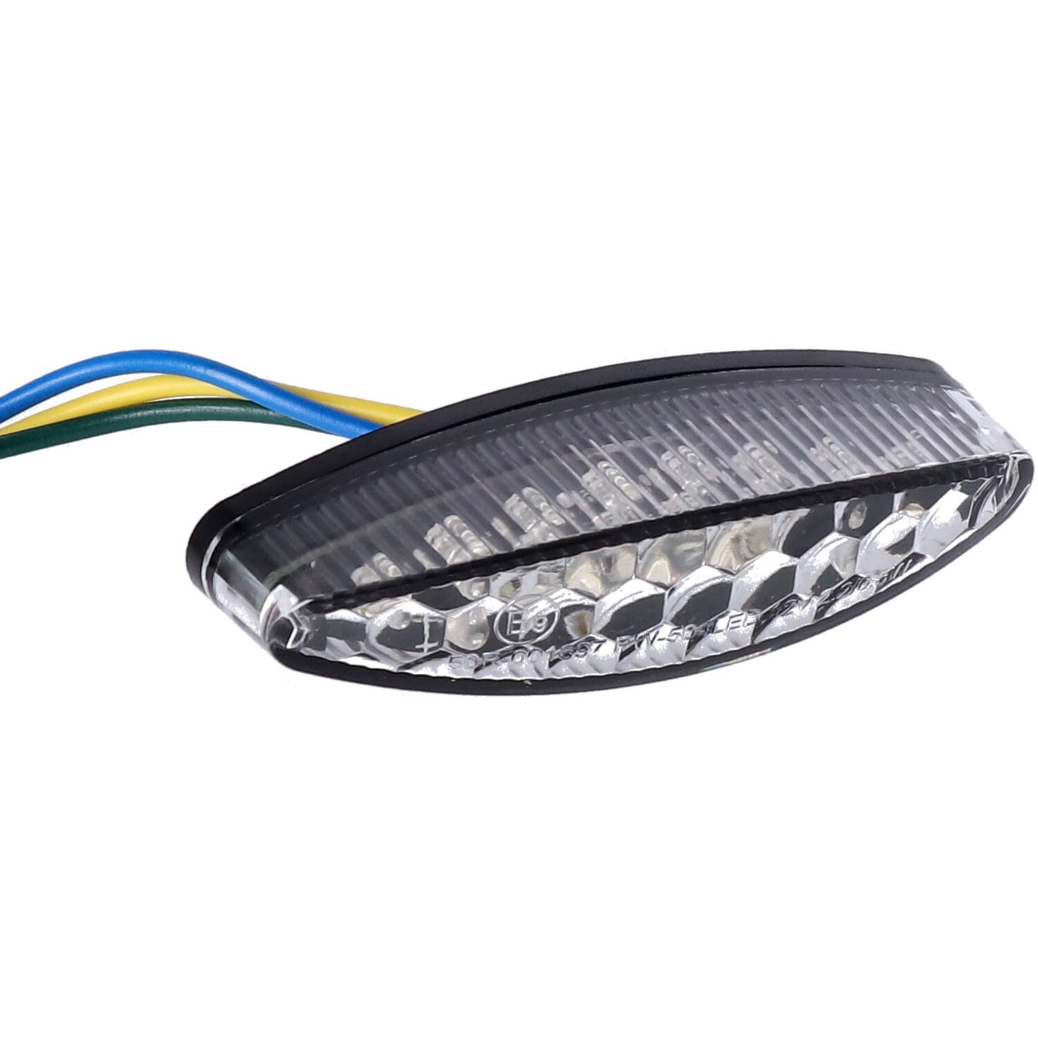 LPL super-mini LED taillight. Clear lens, White