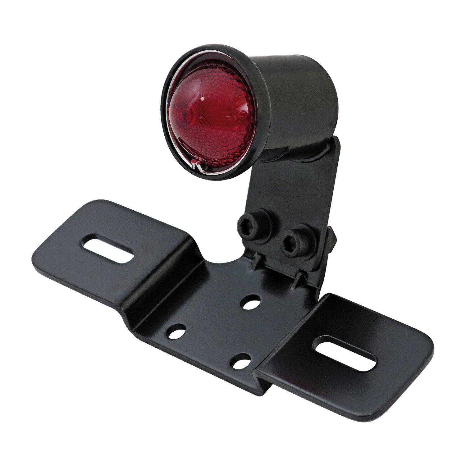 Old school LED taillight, type 3. Black. Red lens