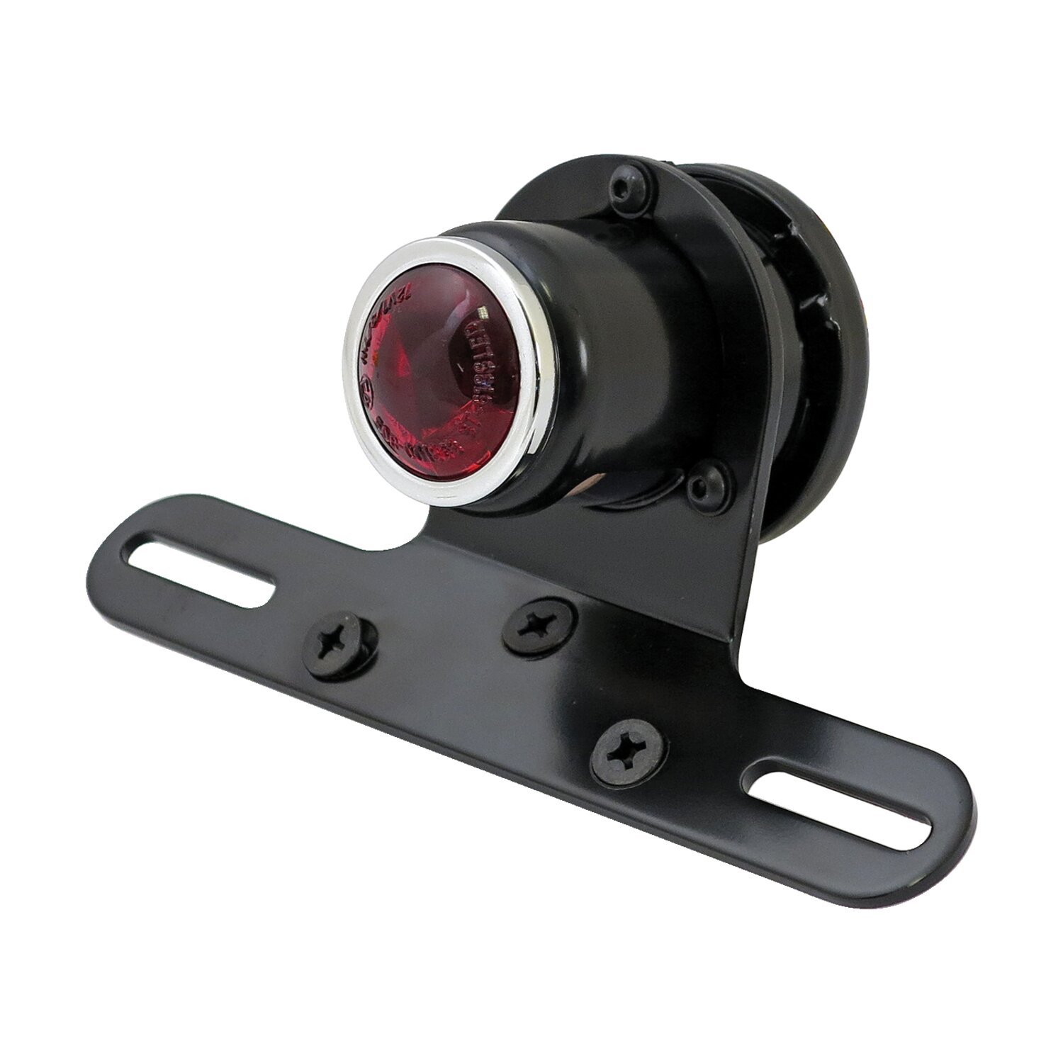 Old school LED taillight, type 4. Black. Red lens