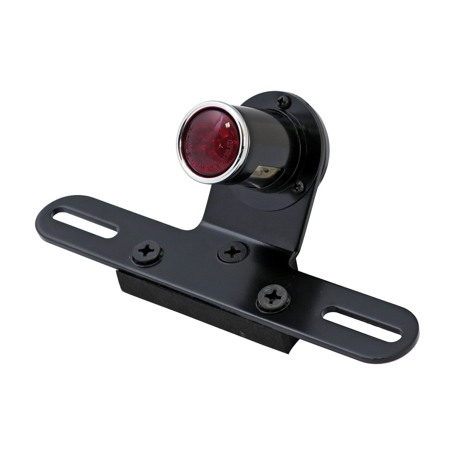 Old school LED taillight, type 5. Black. Red lens