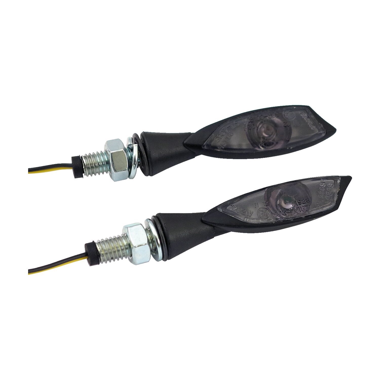Morella Uno, LED turn signals, Black, smoke