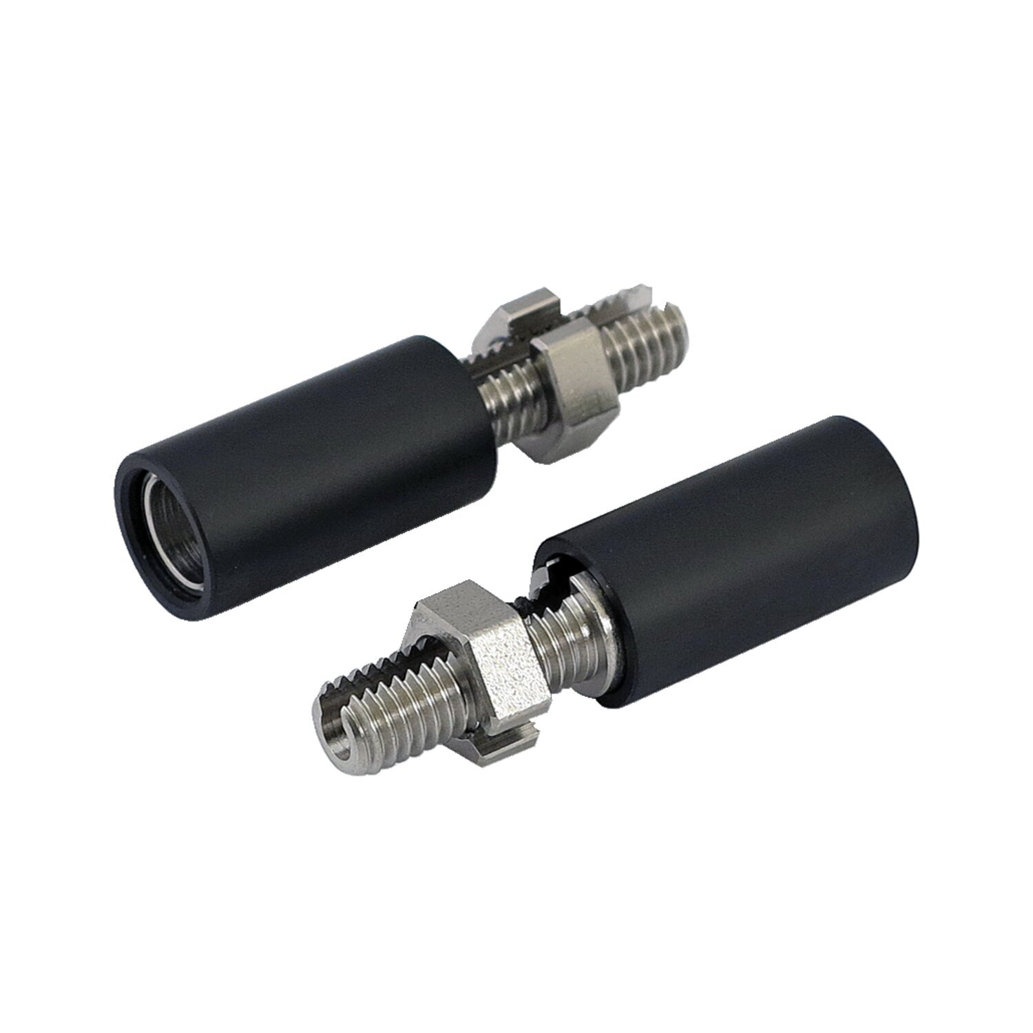 Turn signal extensions, 27mm. M8 threaded, Black
