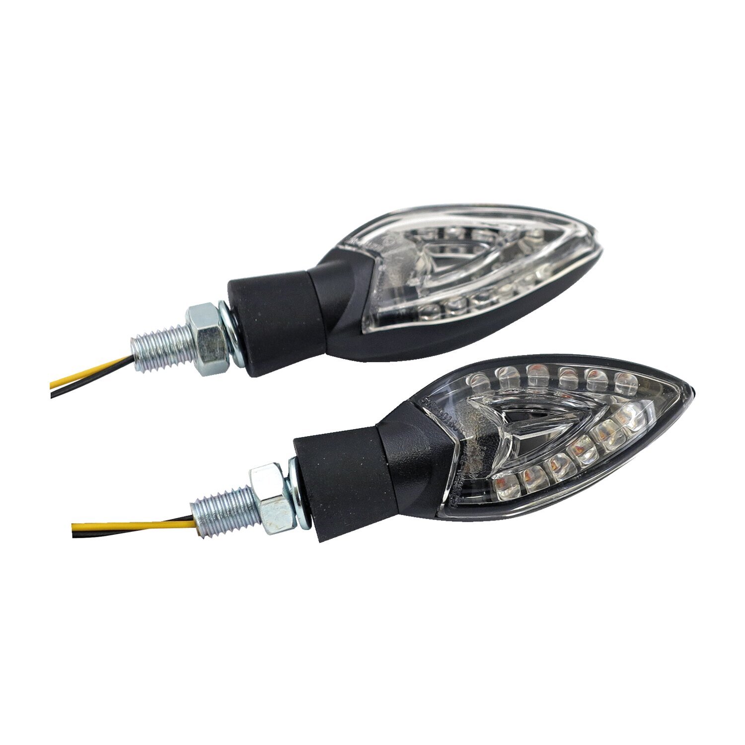 Spades, LED turn signal set, Black
