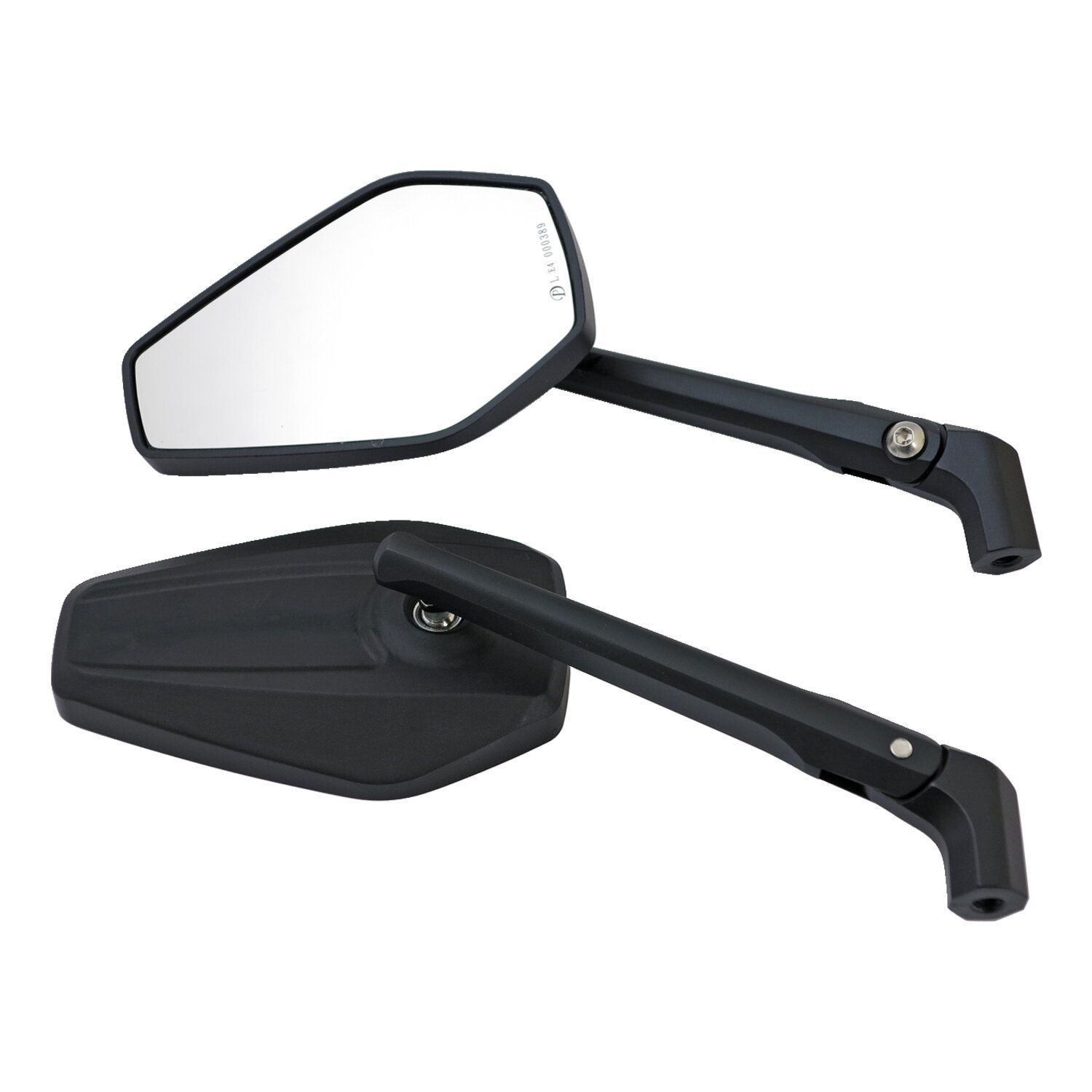 Booster 2 mirror set, Black, Matte