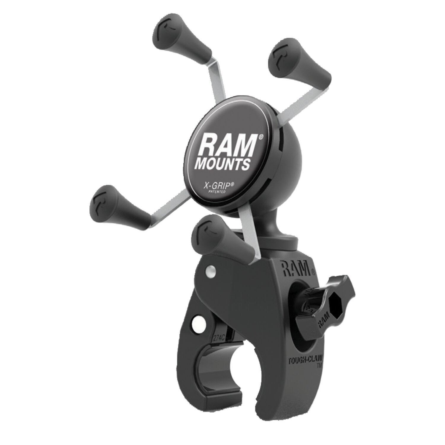 RAM Mounts, Low Profile X-Grip with Tough-Claw™ Base. Small, Black