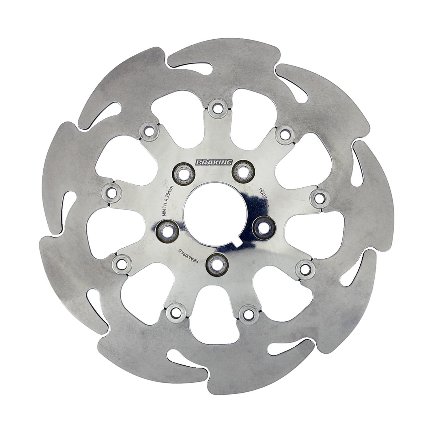 Braking floating 9-spoke Wave brake rotor 11.5", front right