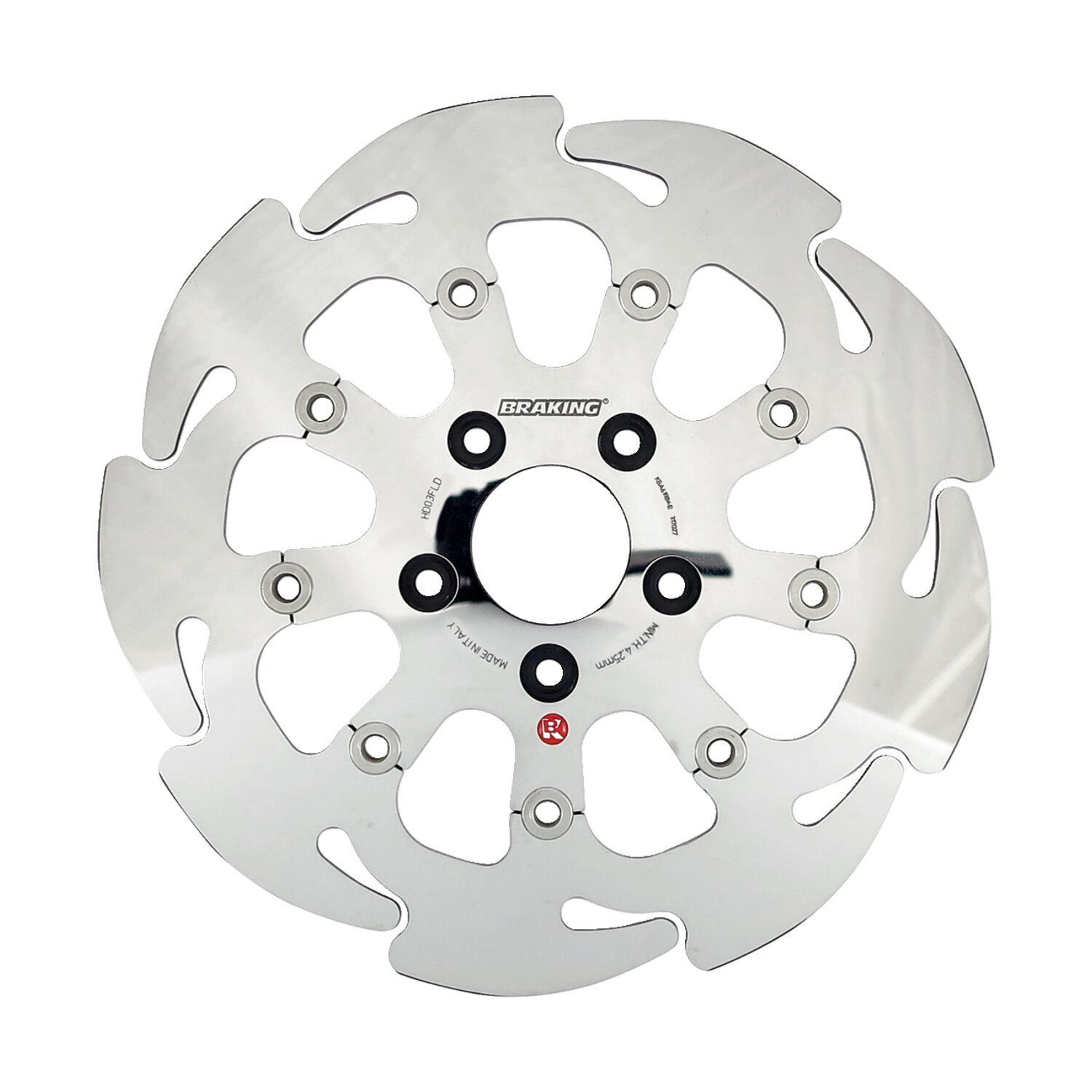 Braking floating 9-spoke Wave brake rotor 11.5", rear