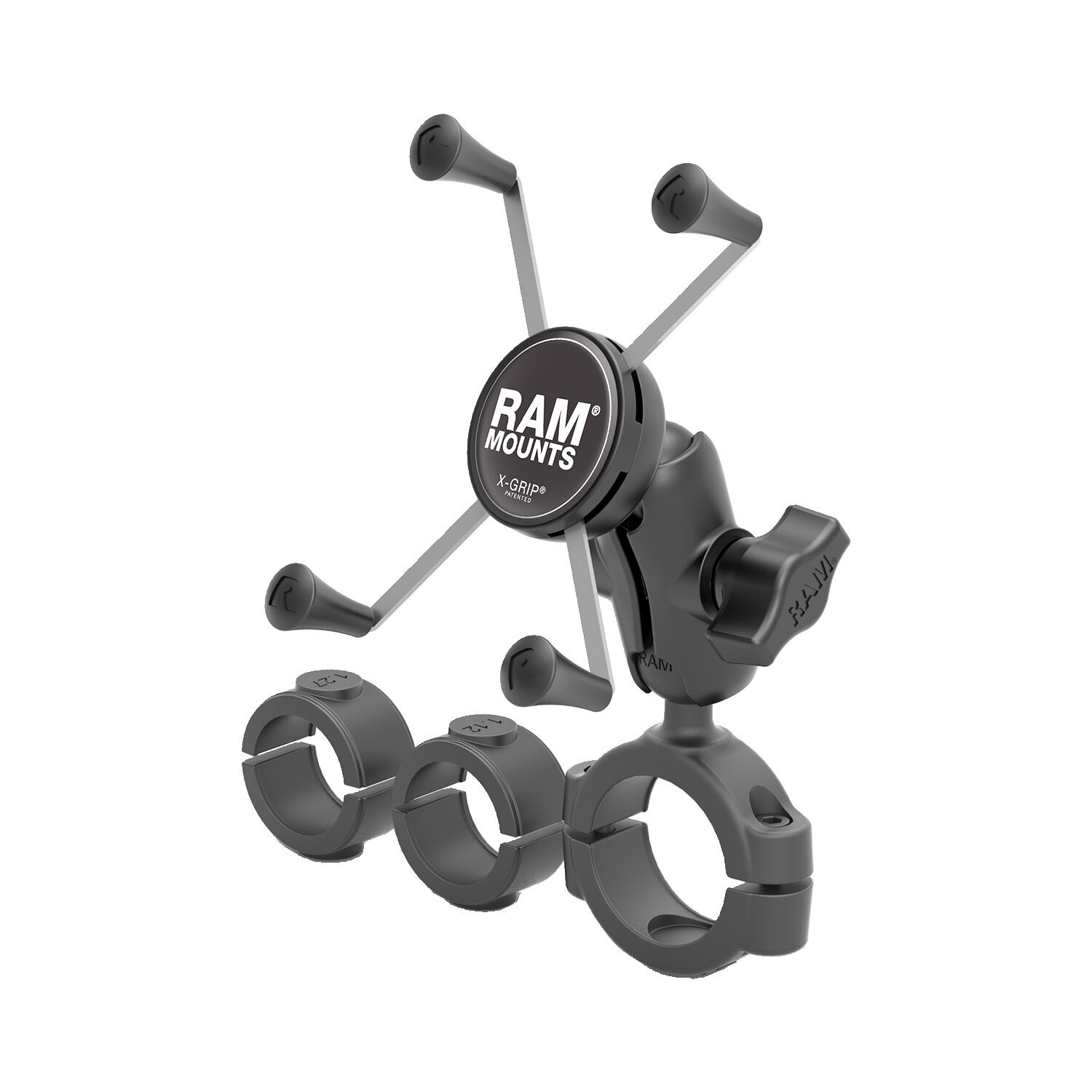 RAM Mounts, X-Grip Phone mount Torque rail base. Small phone, Black