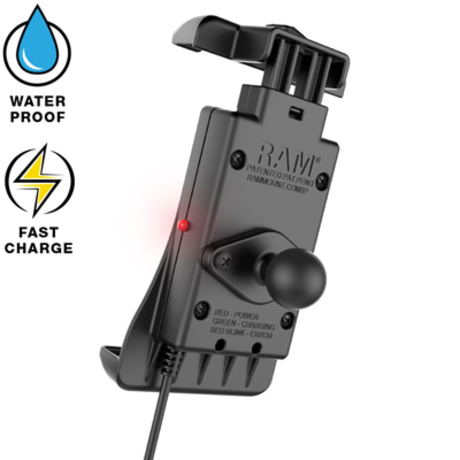 RAM Mounts, Quick-Grip wireless charging holder