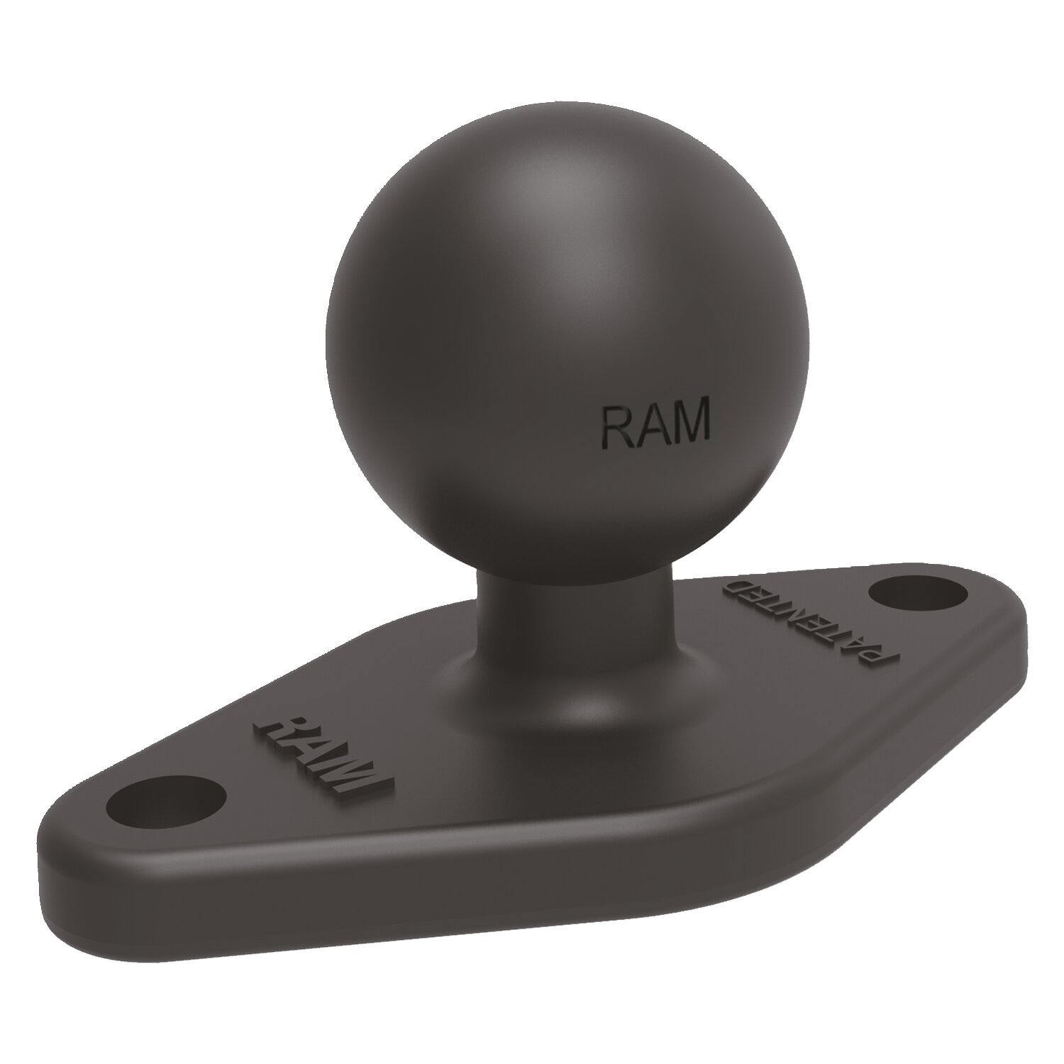 RAM Mounts, Diamond mount base with 1" ball, Black