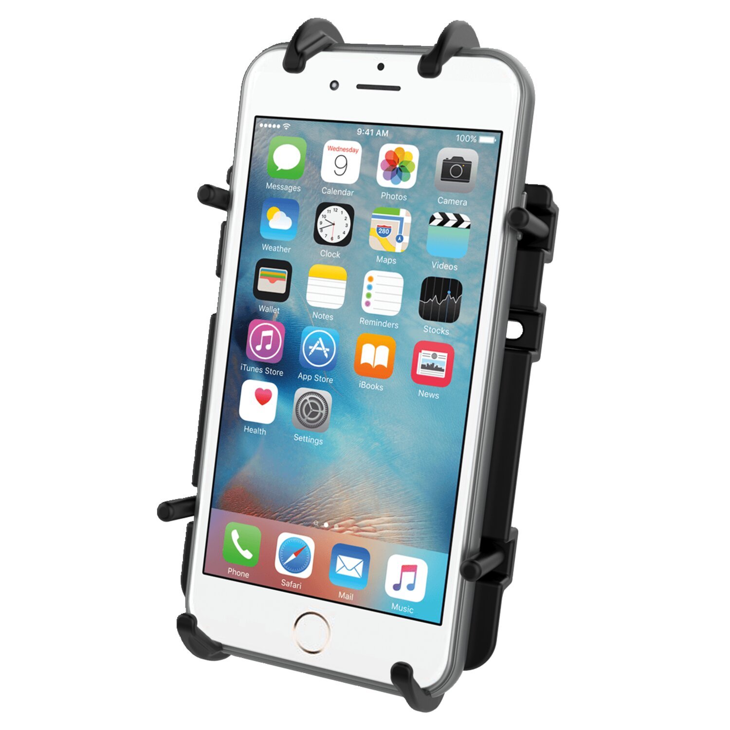 RAM Mounts, Quick-Grip phone holder without ball. Small, Black