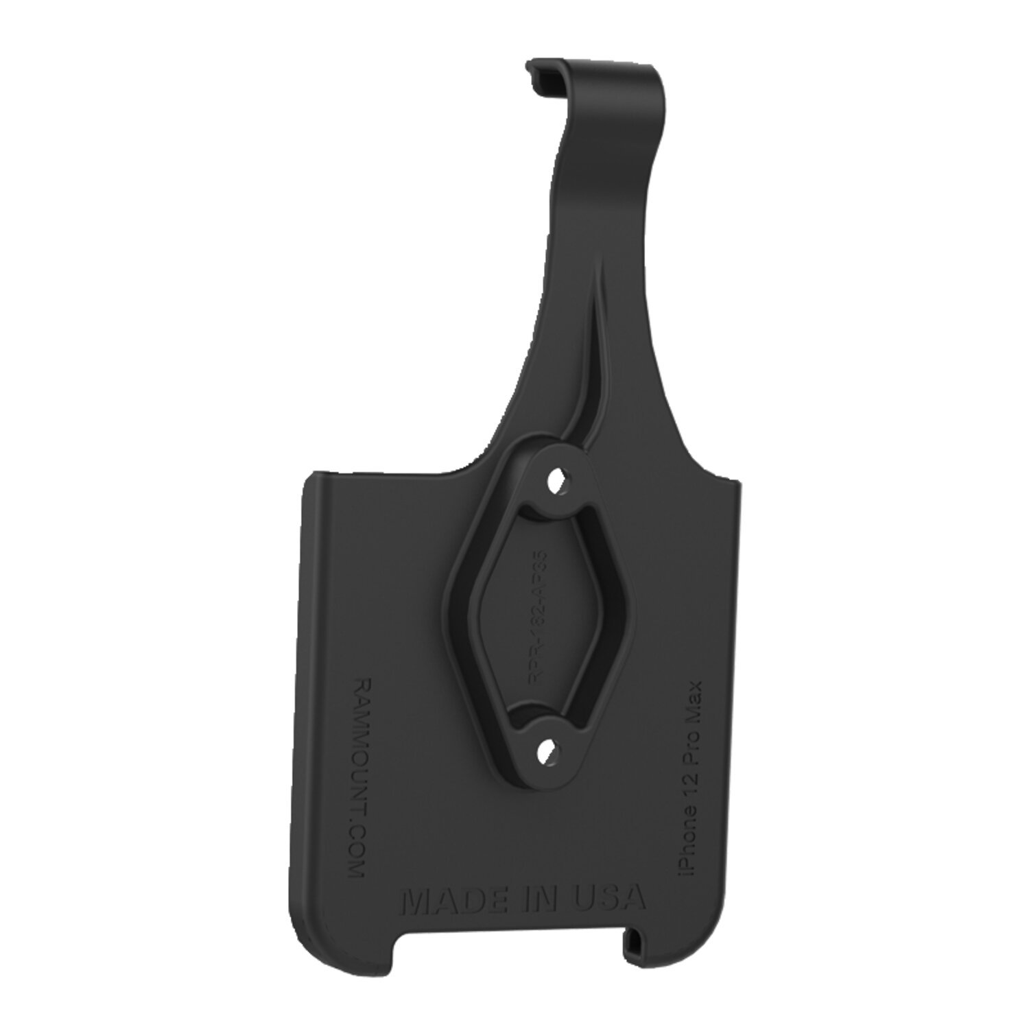 RAM Mounts, Form-fit cradle for Apple iPhone 12 Pro Max & 13, Black