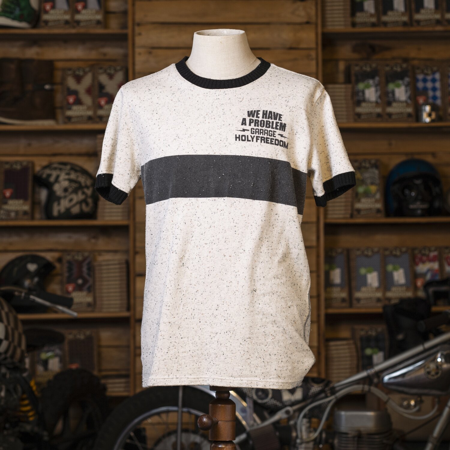 Holy Freedom Riga Nera T-shirt nope cotton, Cream, S