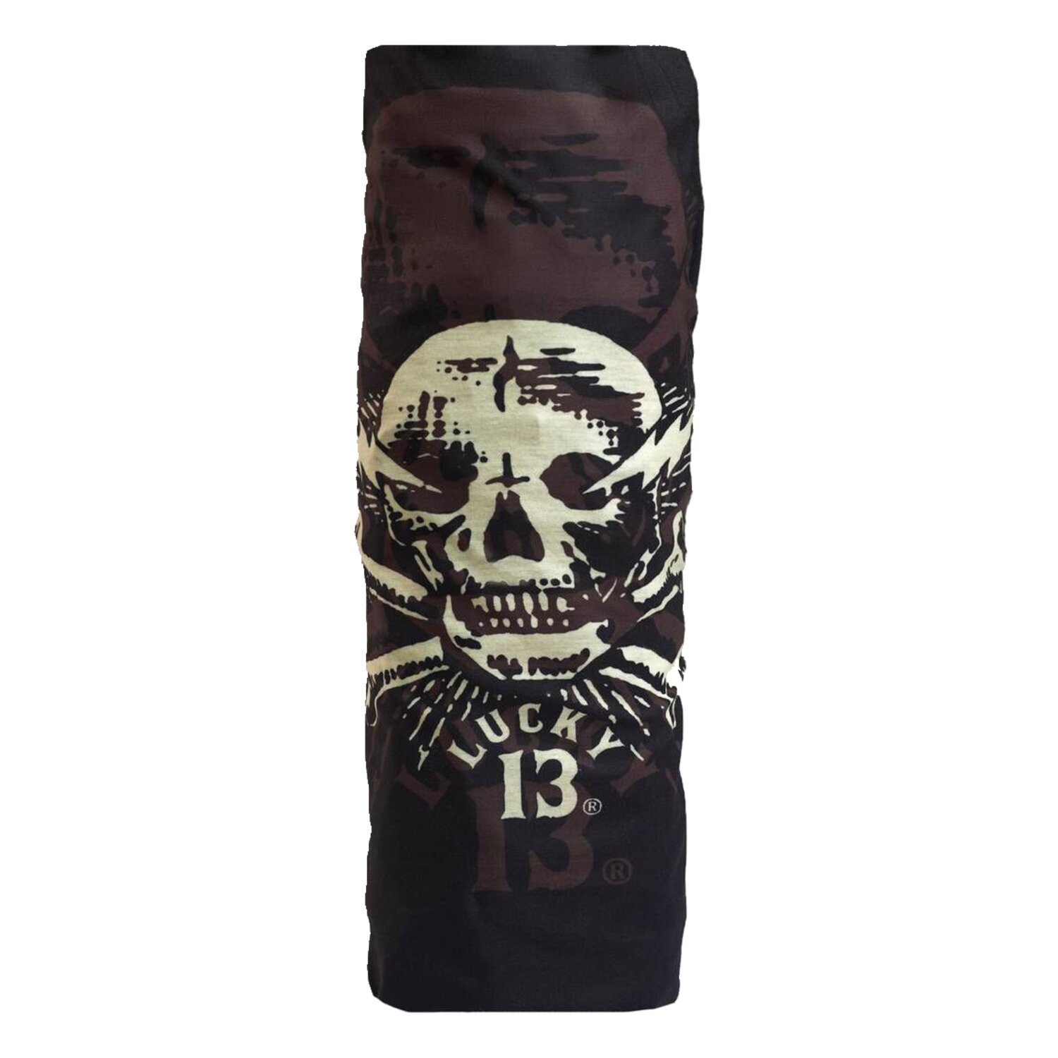 Lucky 13 Skull tunnel, Black, One size fits most