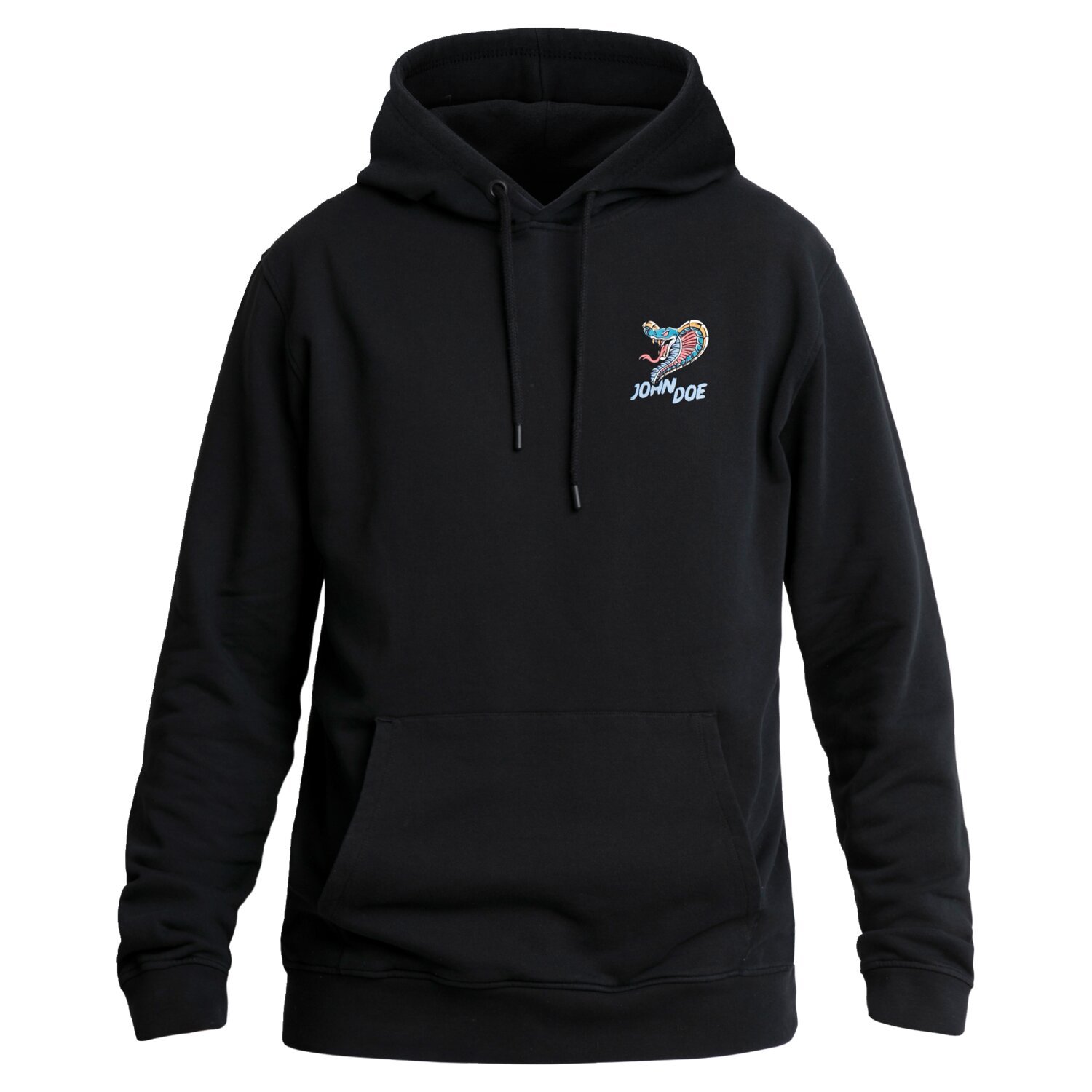 L — John Doe Snake II hoodie black, L